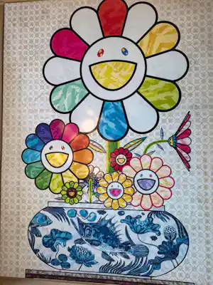 Takashi Murakami - Murakami flowers in a Qinghua vase (Blue) kaufen? Bieten Sie von 850!