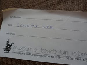 Nic Jonk - Zeefdruk, Titel, "Schone lucht". - Ingelijst groot. kopen? Bied vanaf 120!