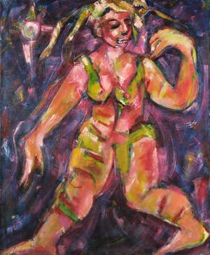 Christine Spierings - Olieverf op doek, Z.t. Naakt (Groot) kopen? Bied vanaf 1!