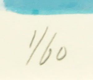 Annemiki Bok - Zeefdruk, Strand Dover - Ingelijst kopen? Bied vanaf 40!