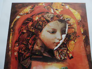 Paul Basart - Zeefdruk, titel, " Echo van de roos ". kopen? Bied vanaf 35!