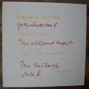 Simon Vinkenoog - Twee handgesigneerde litho's - 1993 kopen? Bied vanaf 99!
