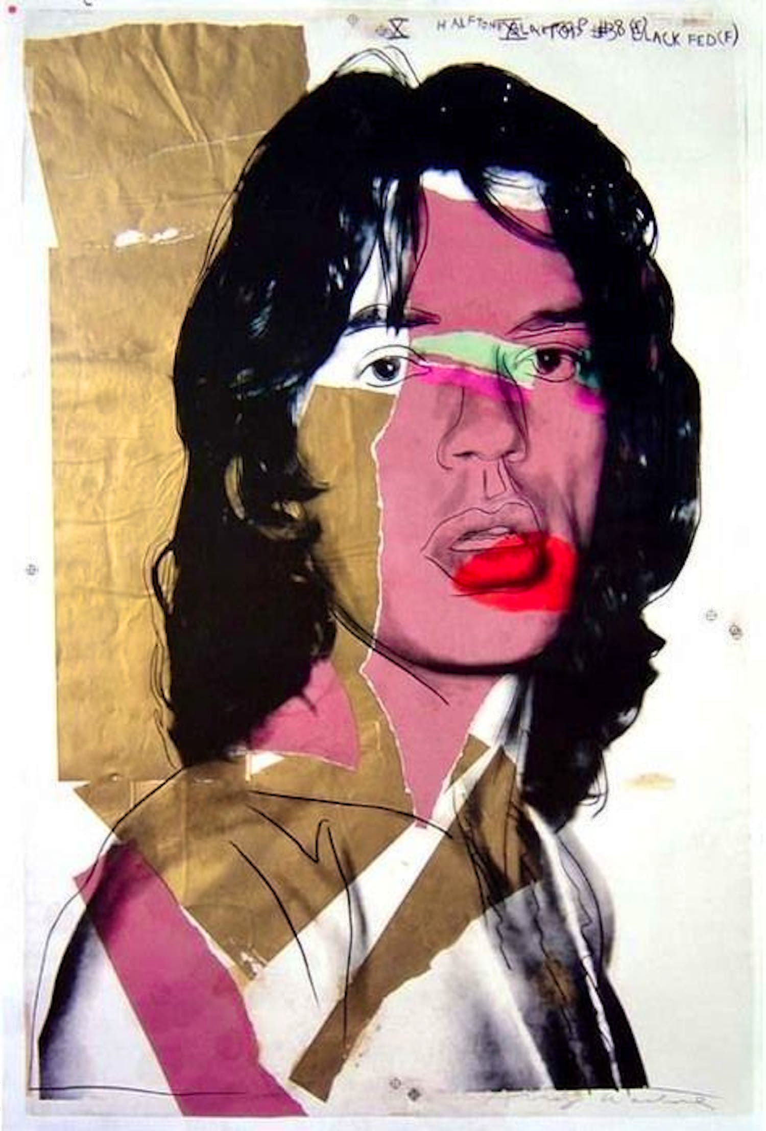 Andy Warhol - Mick Jagger (orig. 1975) - Museum Moderner Kunst Wien - 2010 verkocht voor € 1!