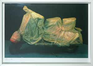 Christo - Offset, Wrapped - Ingelijst verkocht voor € 1!