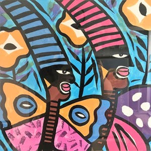 Clemens Briels - Zeefdruk, Nachtvlinders kopen? Bied vanaf 120!