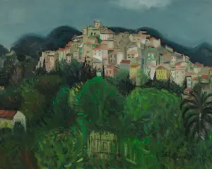 Gerard Schaperkotter - Olieverf op doek, Cagnes - Ingelijst kopen? Bied vanaf 250!