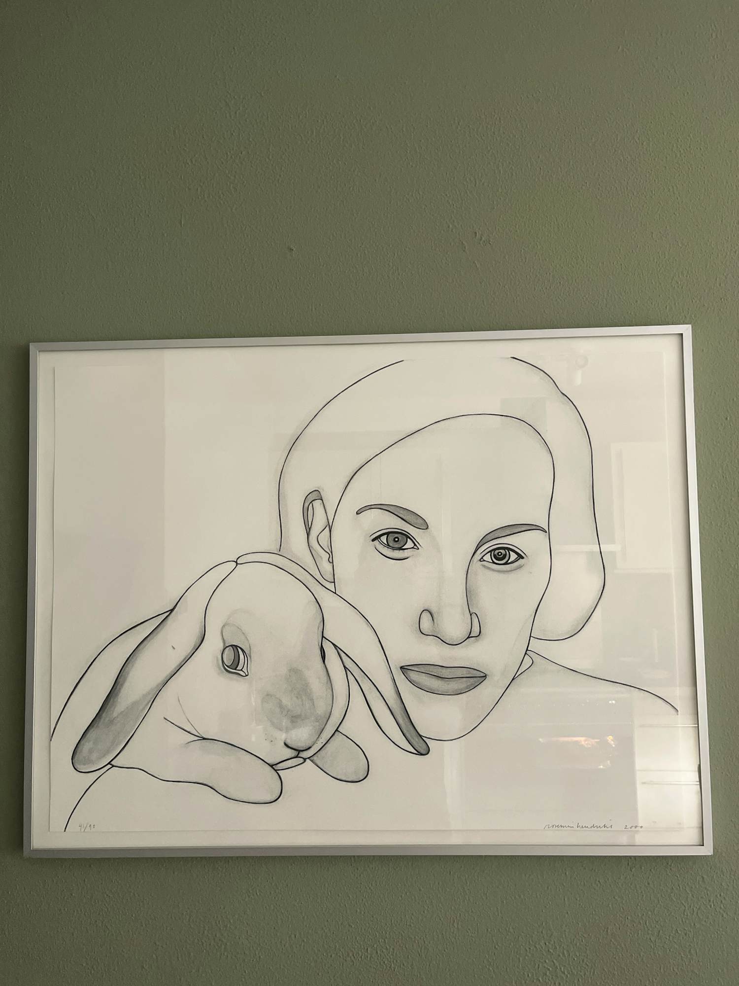 Rosemin Hendriks - Vrouw met konijn verkocht voor € 135!