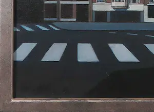 Winnifred Bastian - Olieverf op doek, Pietheinplein Den Haag - Ingelijst kopen? Bied vanaf 100!