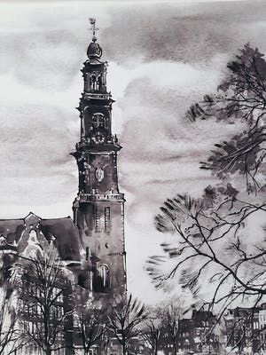 Elena Polyakova - Westerkerk in Amsterdam kopen? Bied vanaf 55!