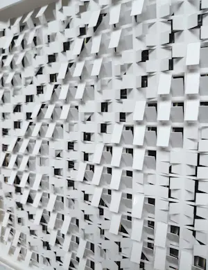 Jan Willem van Swigchem - Splitlevel II, papier reliëf (mooi ingelijst) kopen? Bied vanaf 495!