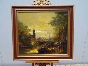 Jan Bevort - Bloemenmarkt Amsterdam. kopen? Bied vanaf 375!