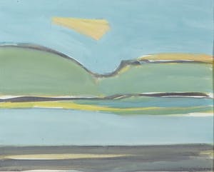 Paul Overhaus - Gouache, Wolkenveld - Ingelijst kopen? Bied vanaf 50!