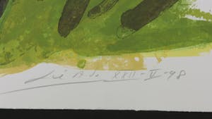 John Lie a Fo - Zeefdruk, Meisje met beeld kopen? Bied vanaf 1!