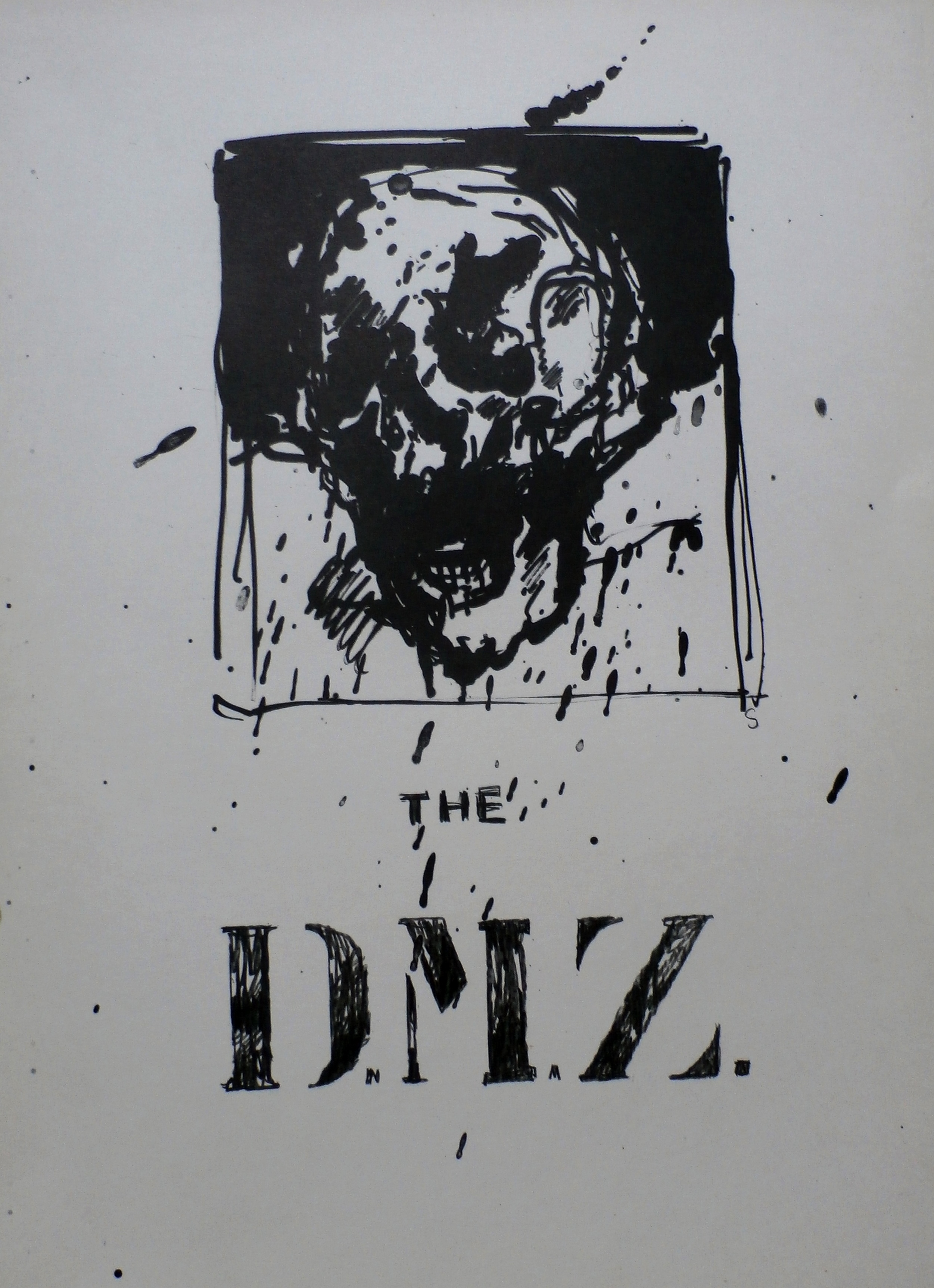 Willem Snitker - litho: The DMZ - 1975 verkocht voor € 35!