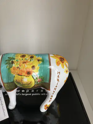 Marianne Bey - Sunflowers / Van Gogh / Cowparade kopen? Bied vanaf 1!