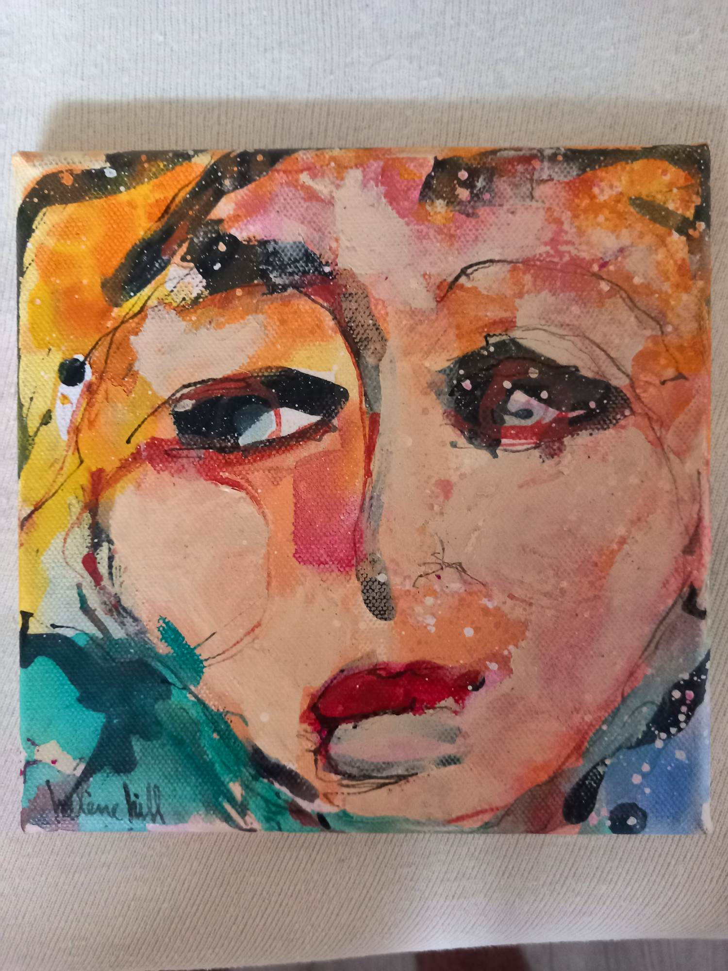 Helene Hill - Abstract portret van een jonge vrouw kopen? Bied vanaf 20!