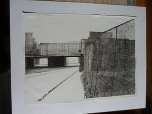 Joost Minnigh - Ets, Titel, "Afrastering". kopen? Bied vanaf 35!