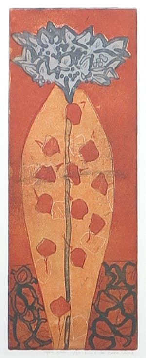 Lukie de Bree - Ets, Open gaan - Ingelijst kopen? Bied vanaf 35!