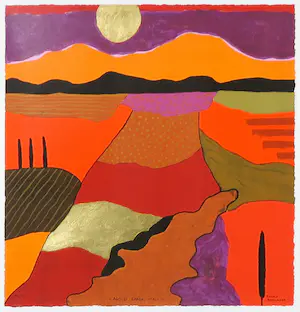 Ronald Boonacker - Zeefdruk, Lago di Garda II - Ingelijst kopen? Bied vanaf 50!