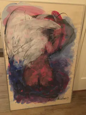 Margarita Nicolaas - Naakte vrouw met vogel kopen? Bied vanaf 300!