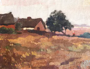 Hendrik Weegewijs - Wijds landschap met wandelaar kopen? Bied vanaf 90!