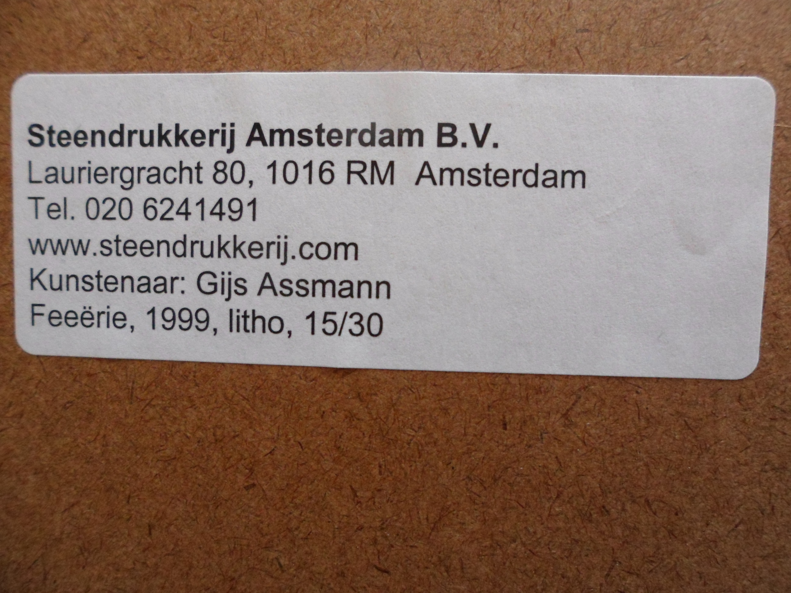 Gijs Assmann - Litho, titel,"Feeërie". kopen? Bied vanaf 20!