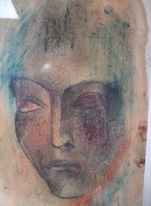 Gerard Holmens - ets in kleur kopen? Bied vanaf 1!