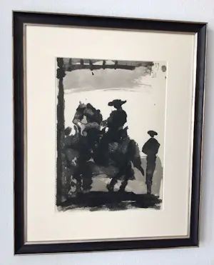 AcheterPablo Picasso - "Toros y Toreros" - 1959 - Litho - Oplage 150 ex. - Ingelijst - Perfecte staat? Enchérissez de 300!