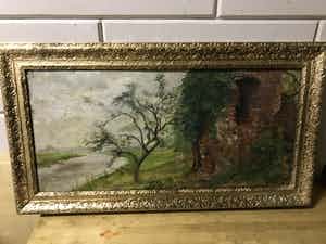 Tilla Terwindt - Landschap met een Ruine bij Grubbenvorst verkocht voor € 45!