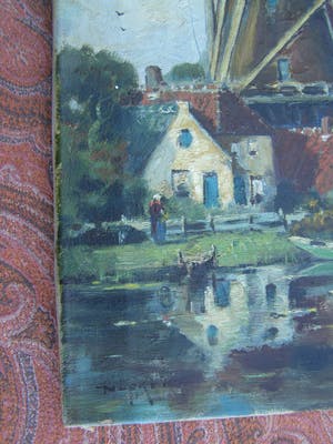 Martinus Josephus Nefkens - Landschap met molen kopen? Bied vanaf 50!