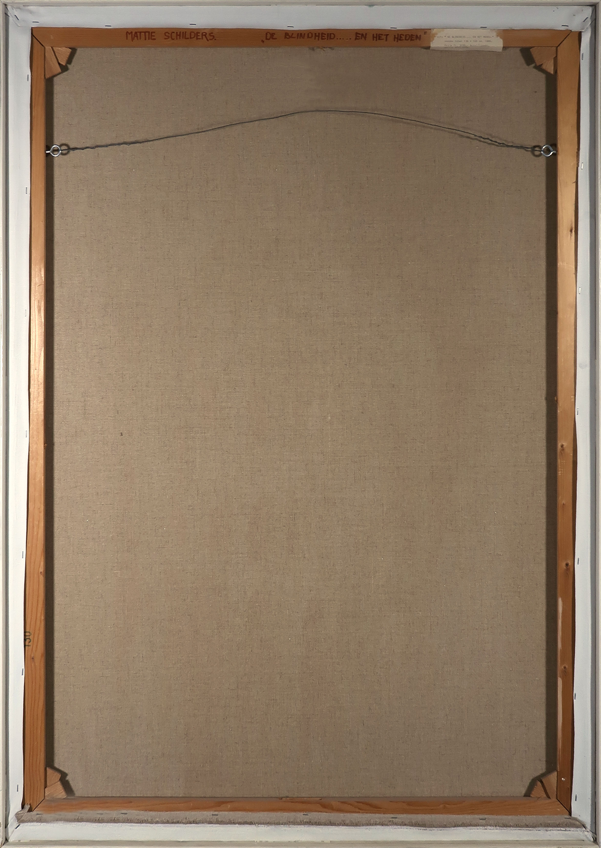 Mattie Schilders - Acryl op doek, De blindheid van het heden II - Ingelijst (Groot) kopen? Bied vanaf 350!