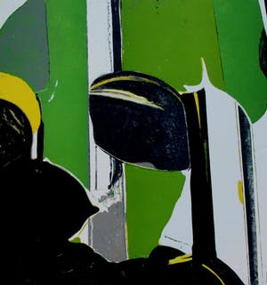 Guido de Waart - "Yellow Sickle" - hoogdrukets uit de Prent 190 serie - 1967 kopen? Bied vanaf 50!