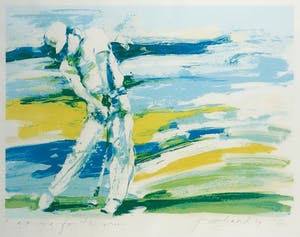 Frank Gude - Litho, Going for the green - Ingelijst kopen? Bied vanaf 1!