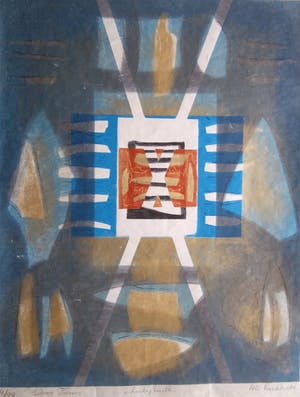 Ati Lichtveld - LABYRINTH ZEEFDRUK OP JAPANS PAPIER. kopen? Bied vanaf 25!