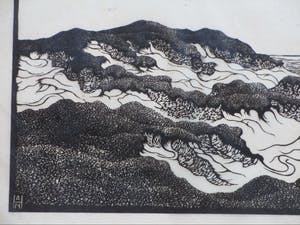 Antonius Hubertus Nordberg - Duingezicht - Houtsnede kopen? Bied vanaf 1!