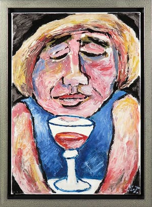 Martin van Wordragen - Olieverf op doek, Hot genieten - Ingelijst kopen? Bied vanaf 200!