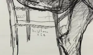 Aat Veldhoen - Rotaprent, Naaister aan tafel - Ingelijst kopen? Bied vanaf 50!