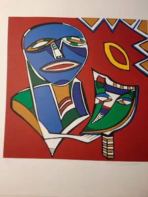 Maartje Wijngaarden - Originele zeefdruk op papier - Oplage 50 ex Titel: Afrika II kopen? Bied vanaf 40!