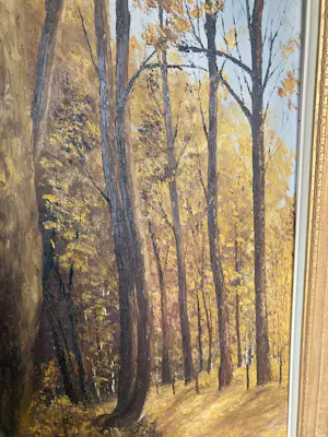 Onbekend - Expressief Modern Schilderij – Gesigneerd, Onbekende Kunstenaar – Herfst kopen? Bied vanaf 60!