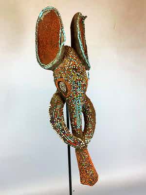 Dogon - African elephant mask from the Bamileke, Cameroon verkocht voor € 65!