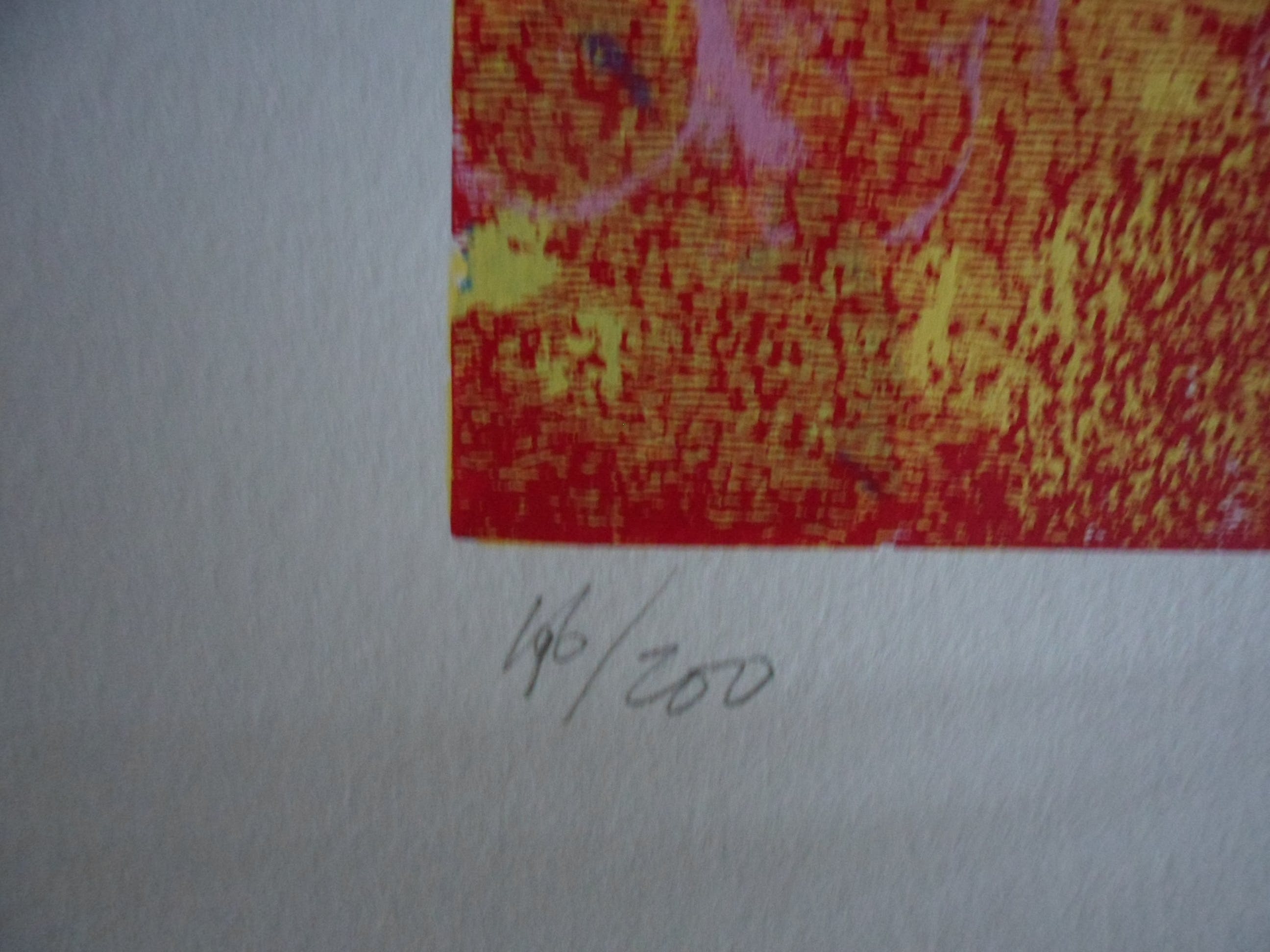 Ton van Kesteren - Zeefdruk, titel "Spotvogel". kopen? Bied vanaf 10!