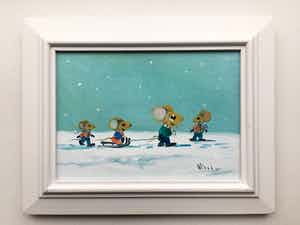 Henk Poeder - Muisjes in de winter verkocht voor € 50!