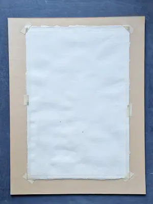 Christel Selmouni - grote in 1997 geschilderde sepia / aquarel op papier "Uil op tak" kopen? Bied vanaf 43!