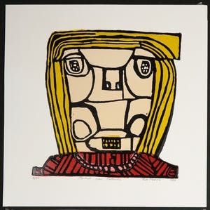 Rob Morren - Linosnedes, 4 portretten kopen? Bied vanaf 10!