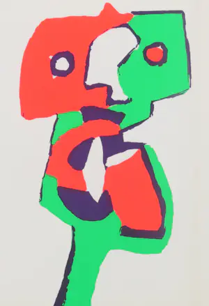 Karel Appel - Exposition Acrelic sur papier Gimpel & Hanover Galerie kopen? Bied vanaf 95!