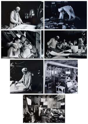 Anton Heyboer - 7 Grote foto’s van Anton Heyboer in zijn atelier – Fotograaf: Nico Koster verkocht voor € 350!