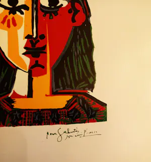 Pablo Picasso - Tegel 'Buste de Femme au Chapeau' kopen? Bied vanaf 49!