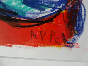 Karel Appel - Litho uit portfolio 'One Cent Life' nieuw ingelijst kopen? Bied vanaf 180!