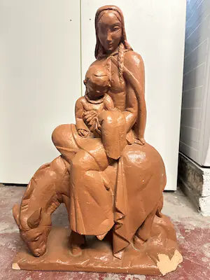 Albert Poels - Maria met jezus op ezel kaufen? Bieten Sie von 1!