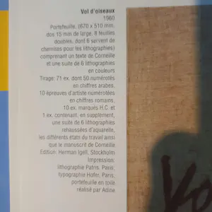 Corneille - 1960 - Vol d'oiseaux au printemps - Ook in het Stedelijk Museum Amsterdam kopen? Bied vanaf 699!